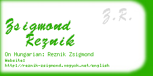 zsigmond reznik business card
